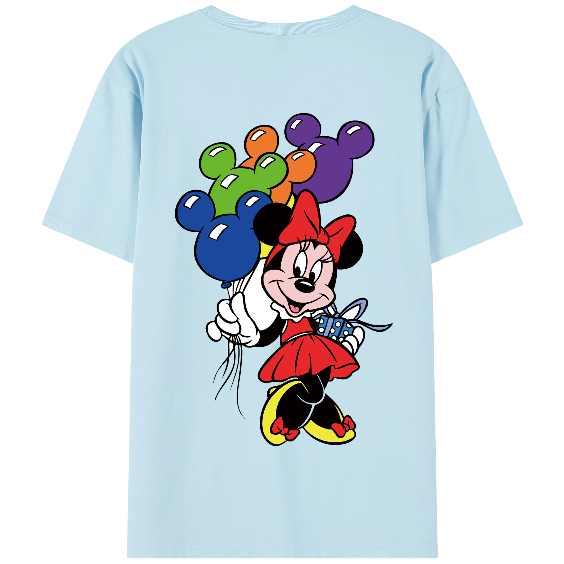 （画像用） ミッキーマウス Mickey Mouse 綿100％半袖Tシャツ（背面プリント）